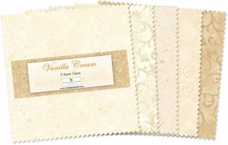 Wilmington Prints® Pre-Cuts, Vanilla Cream, 5" Squares, 507-4-507