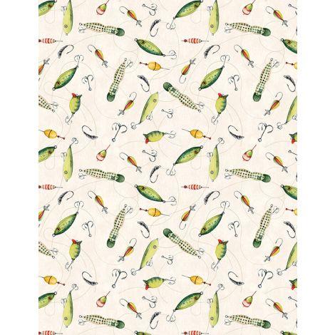 Wilmington Prints® Reeled In, 3061-21773-273, Cream,