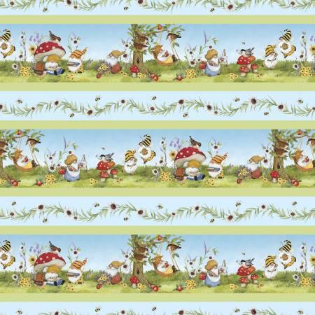 Wilmington Prints, Susan Winget, Buzzin/My Gnome-iezz, 3023-39835-743, Multi