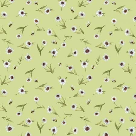 Wilmington Prints, Susan Winget, Buzzin/My Gnome-iezz, 3023-39838-717, Green