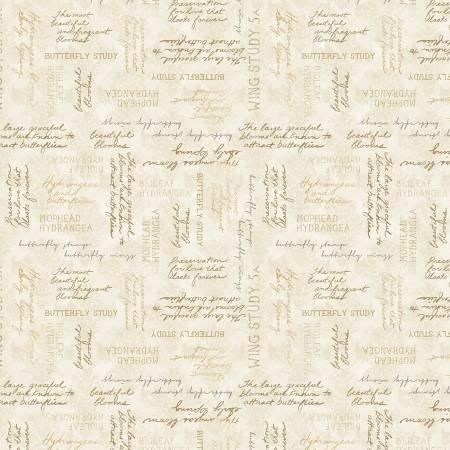 Wilmington Prints, Susan Winget, Hydrangea Mist, 3023-39824-215, Cream