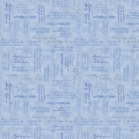 Wilmington Prints, Susan Winget, Hydrangea Mist, 3023-39824-444, Blue