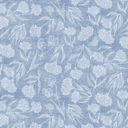 Wilmington Prints, Susan Winget, Hydrangea Mist, 3023-39825-441, Blue