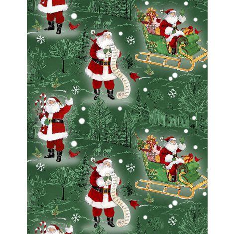 Wilmington Prints® The Jolly North, 3036-18061-713, Green,