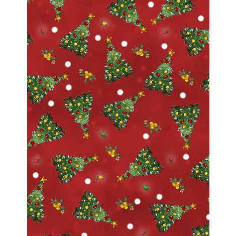 Wilmington Prints® The Jolly North, 3036-18065-375, Red,