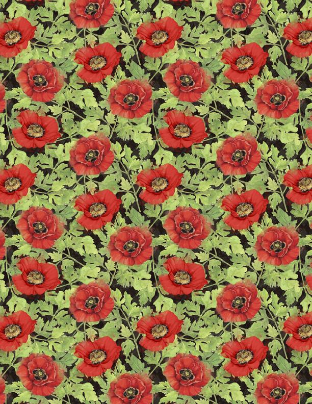 Wilmington, Susan Winget, Harlequin Poppies, 3023-39631-937, Black