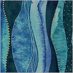 Windham Fabric Ebb & Flow, 54027DM-5, Marine, Esoldo Design