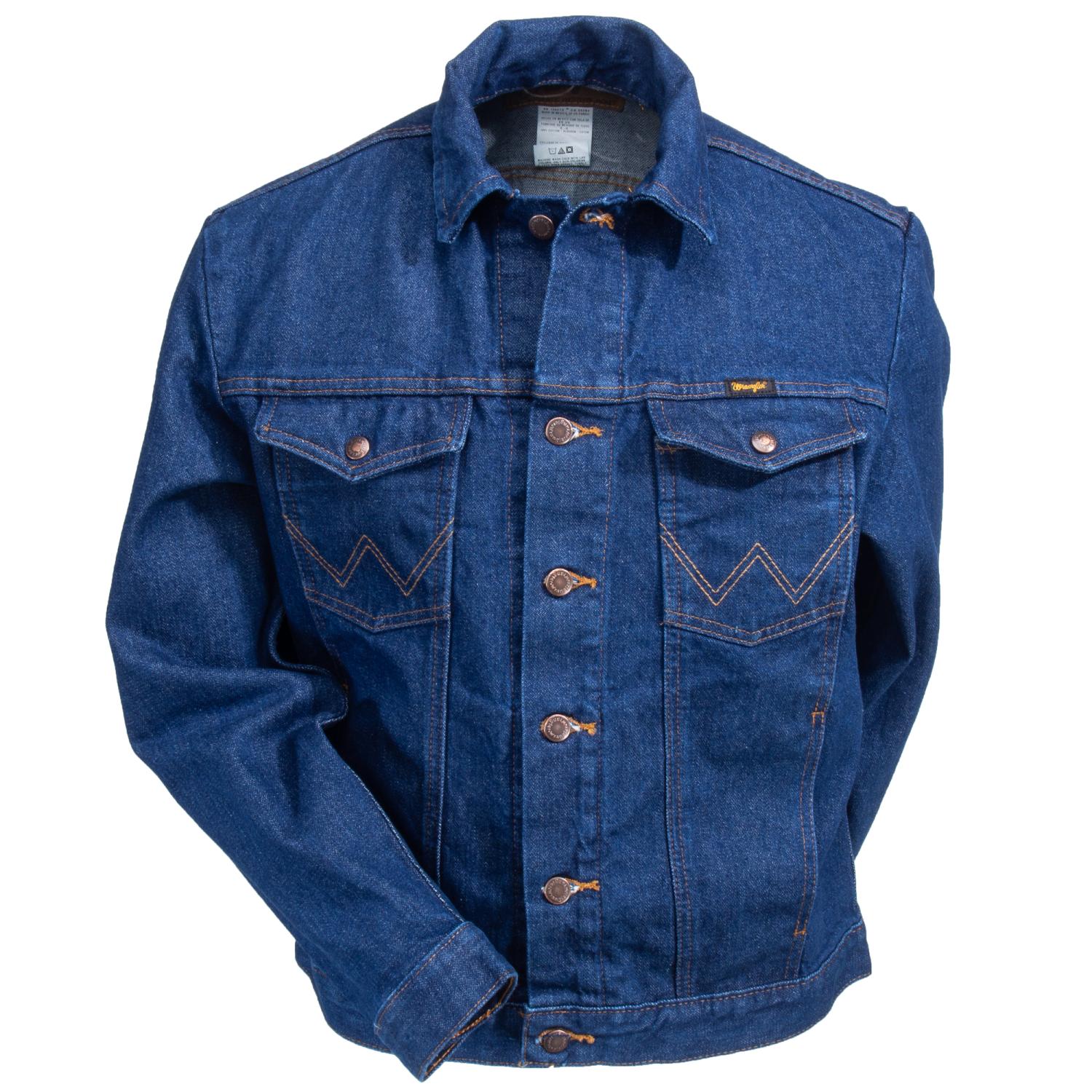 Wrangler® Cowboy Cut Unlined Denim Jacket, 74145PW, Pre-Wash Denim