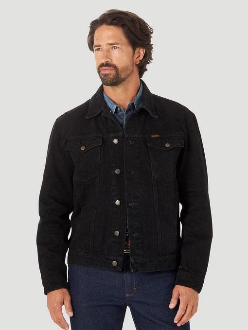 Wrangler® Unlined Cowboy Cut® Denim Jacket, 112318280, Shadow Black