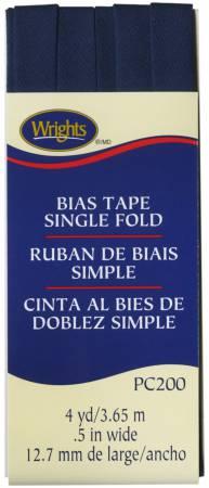 Wright Co Single Fold Bias Tape Navy